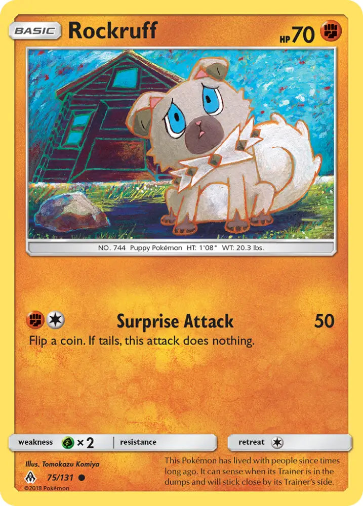 Rockruff (75/131) [Sun & Moon: Forbidden Light] - Pokemon Single