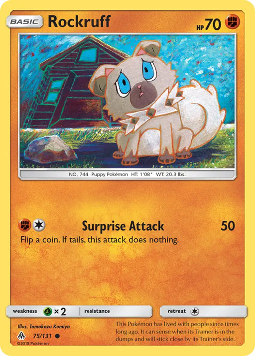 Rockruff (75/131) [Sun & Moon: Forbidden Light] - Pokemon Single