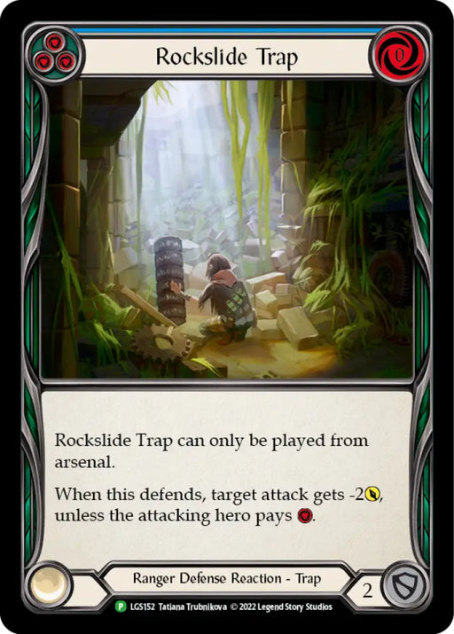 Rockslide Trap (Blue) [LGS152] (Promo) Rainbow Foil - Flesh And Blood Single