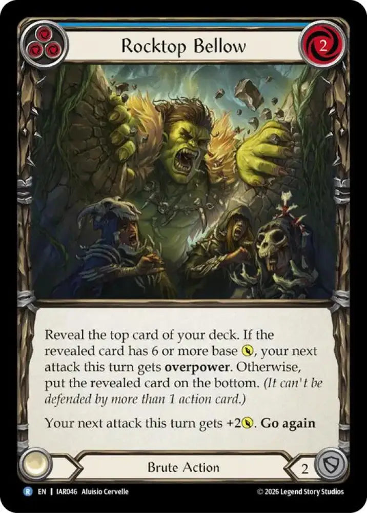 Rocktop Bellow (Blue) (IAR046) [Usurp the Shadow Throne]