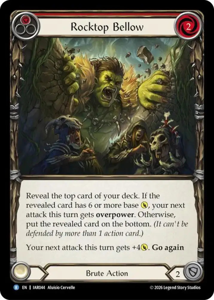 Rocktop Bellow (Red) (IAR044) [Usurp the Shadow Throne]