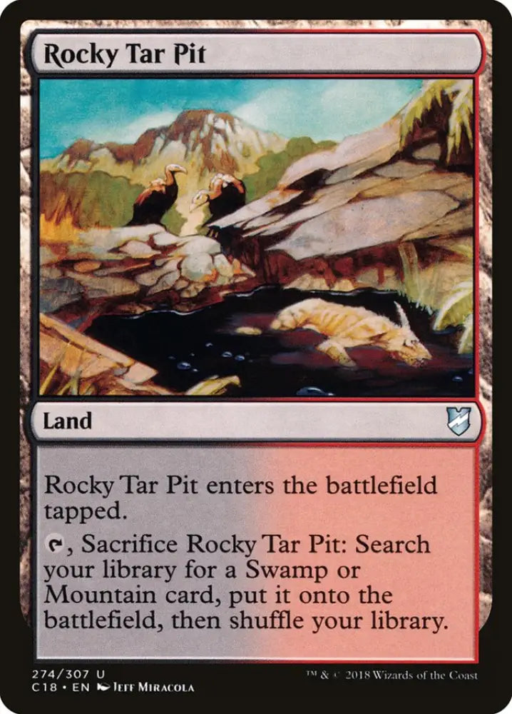 Rocky Tar Pit [Commander 2018] - MTG Single