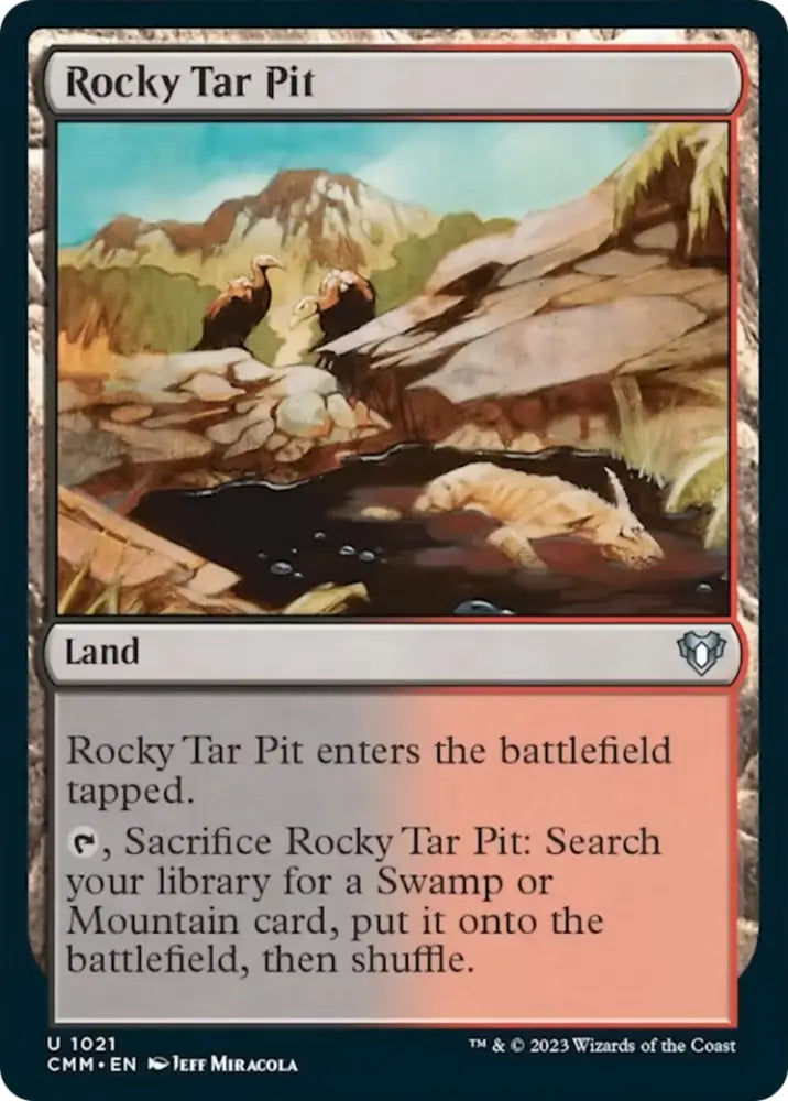 Rocky Tar Pit [Commander Masters] - MTG Single
