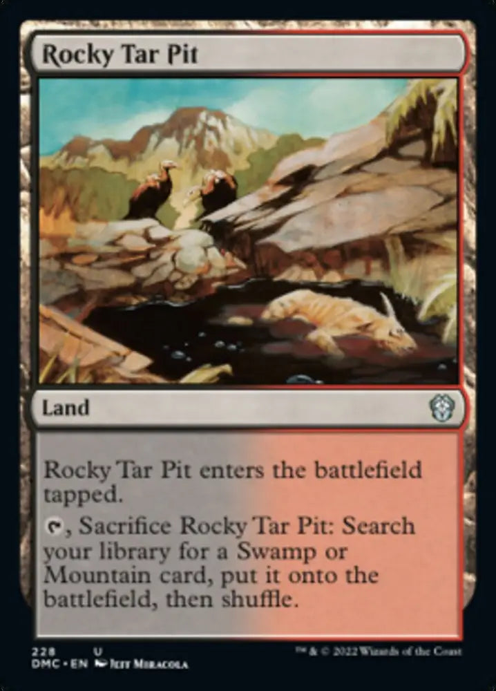Rocky Tar Pit [Dominaria United Commander] - MTG Single
