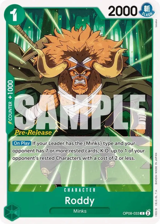 Roddy (OP08-033) [Two Legends Pre-Release Cards]