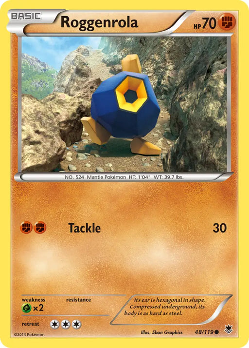 Roggenrola (48/119) [XY: Phantom Forces] - Pokemon Single