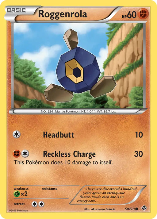 Roggenrola (50/98) [Black & White: Emerging Powers] - Pokemon Single