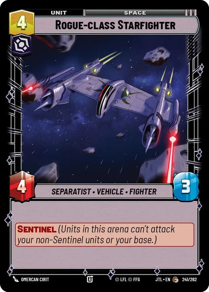 Rogue-class Starfighter (241/262) [Jump to Lightspeed] - Star Wars: Unlimited Single