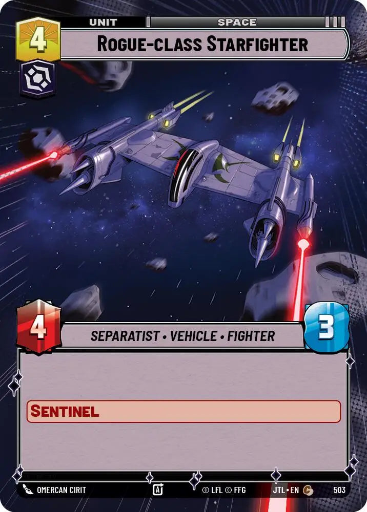 Rogue-class Starfighter (Hyperspace) (503) [Jump to Lightspeed] - Star Wars: Unlimited Single