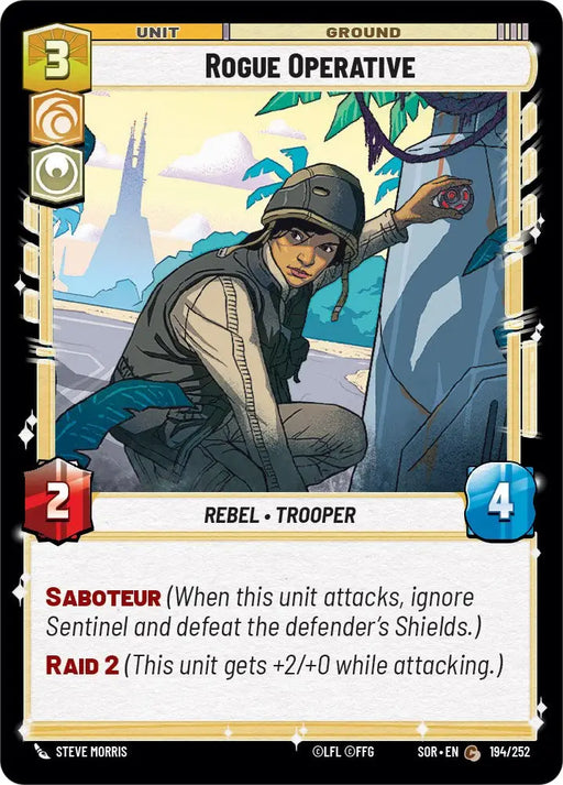 Rogue Operative (194/252) [Spark of Rebellion] - Star Wars: Unlimited Single