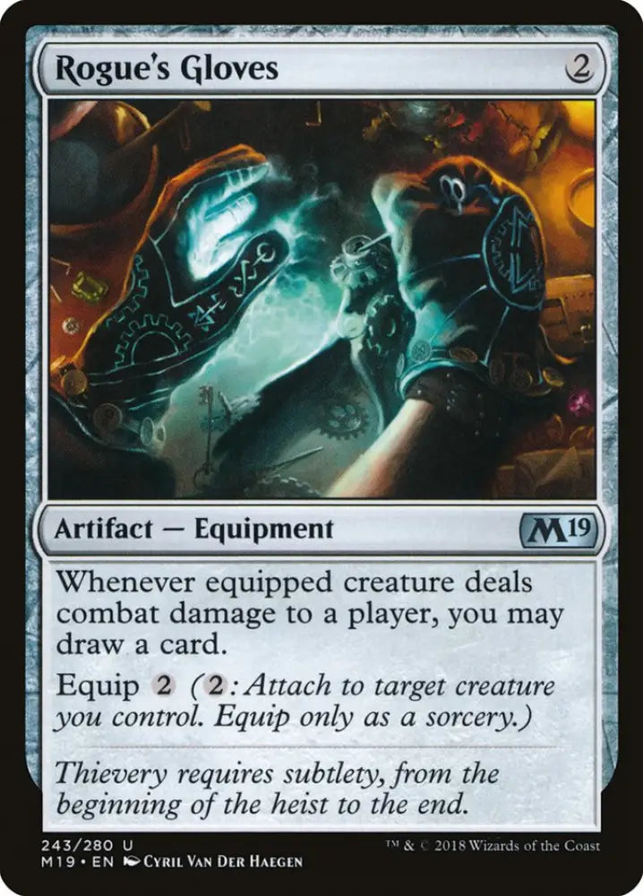 Rogue’s Gloves [Core Set 2019] - MTG Single