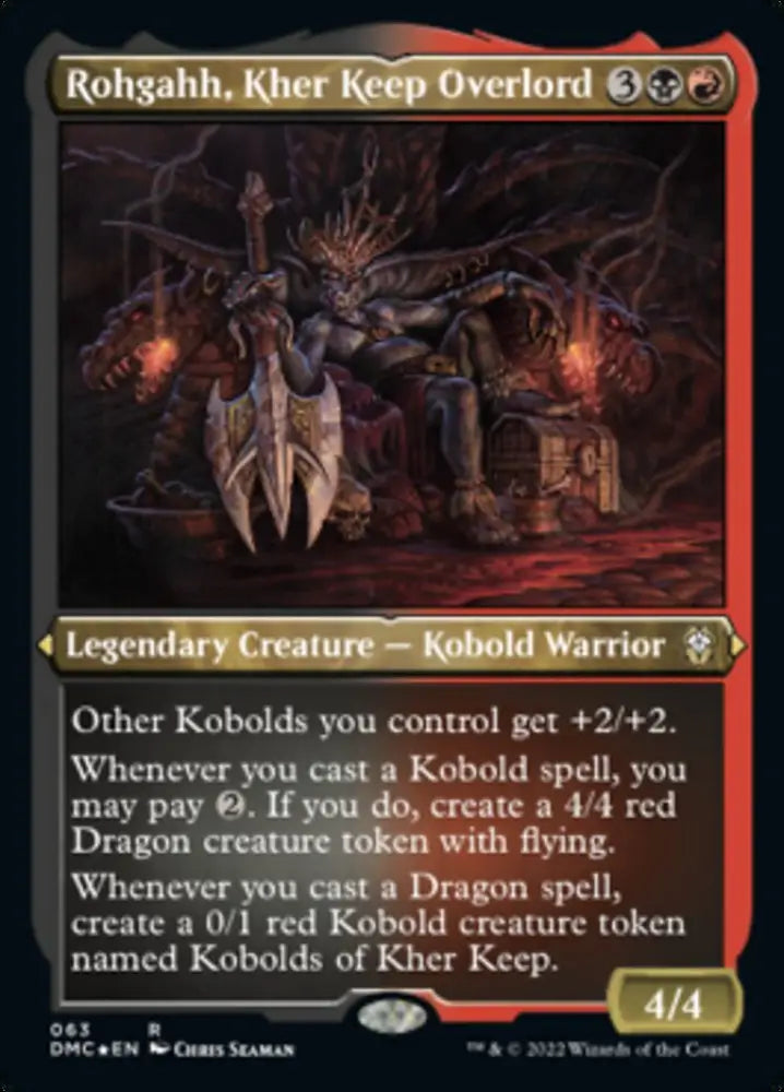 Rohgahh Kher Keep Overlord (Foil Etched) [Dominaria United Commander] - MTG Single