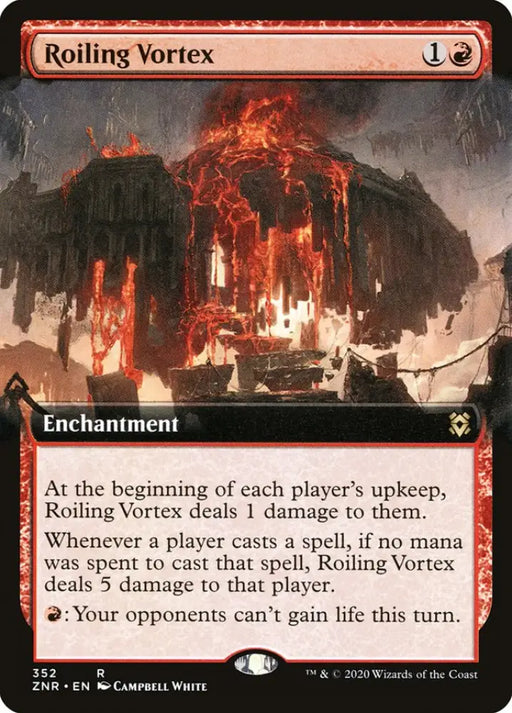 Roiling Vortex (Extended Art) [Zendikar Rising] - MTG Single