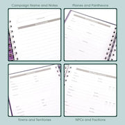Roll & Play - DnD Game Master’s Quest Journal Mystic Purple - Role Playing Game