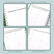 Roll & Play - DnD Game Master’s Quest Journal Wild Green - Role Playing Game
