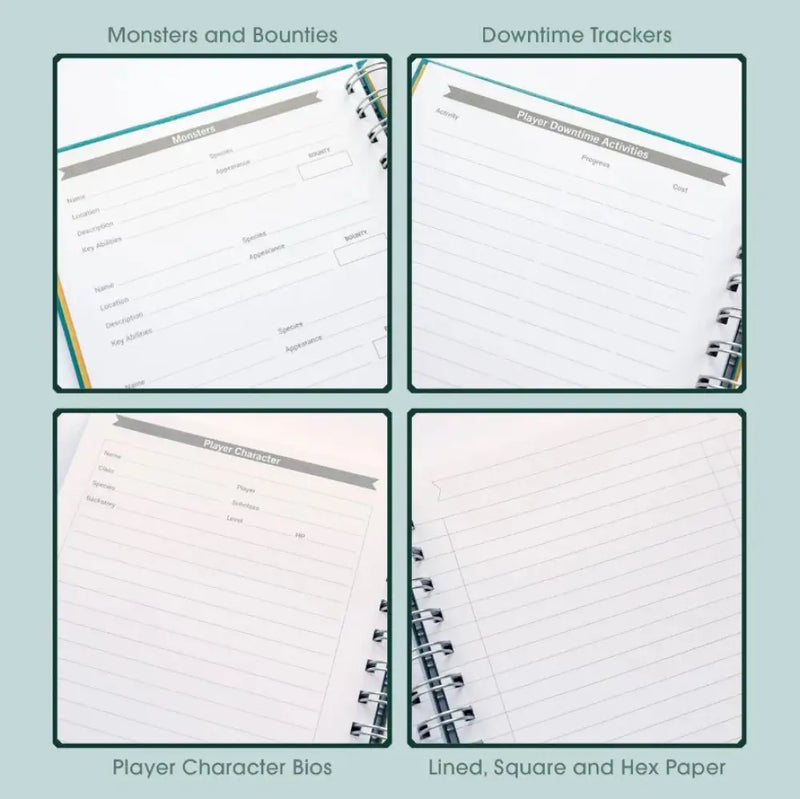 Roll & Play - Game Master’s Quest Notebook - Role Playing Game