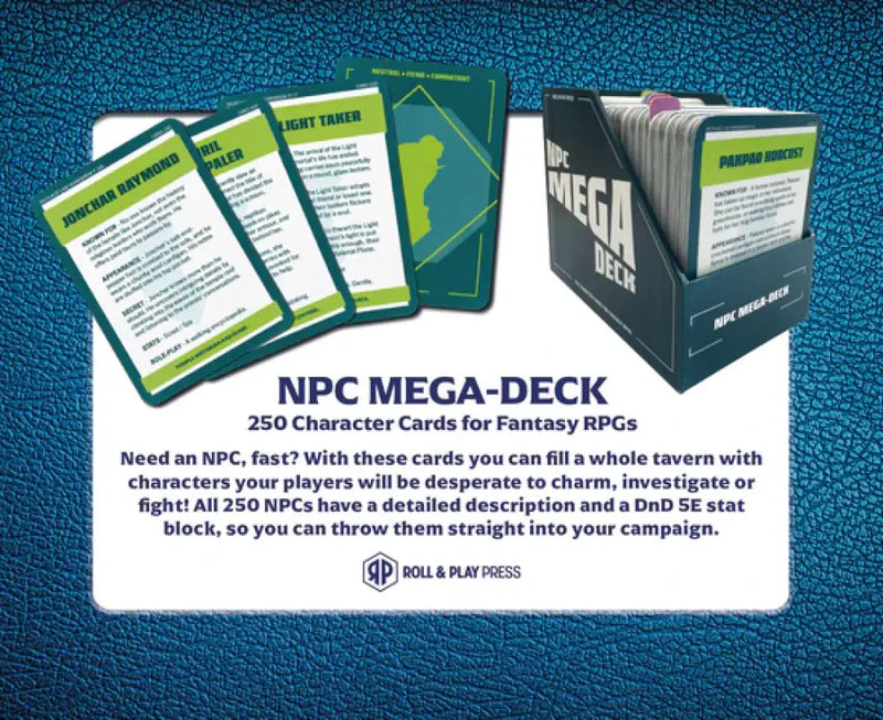 Roll & Play - NPC Mega-Deck - Role Playing Game