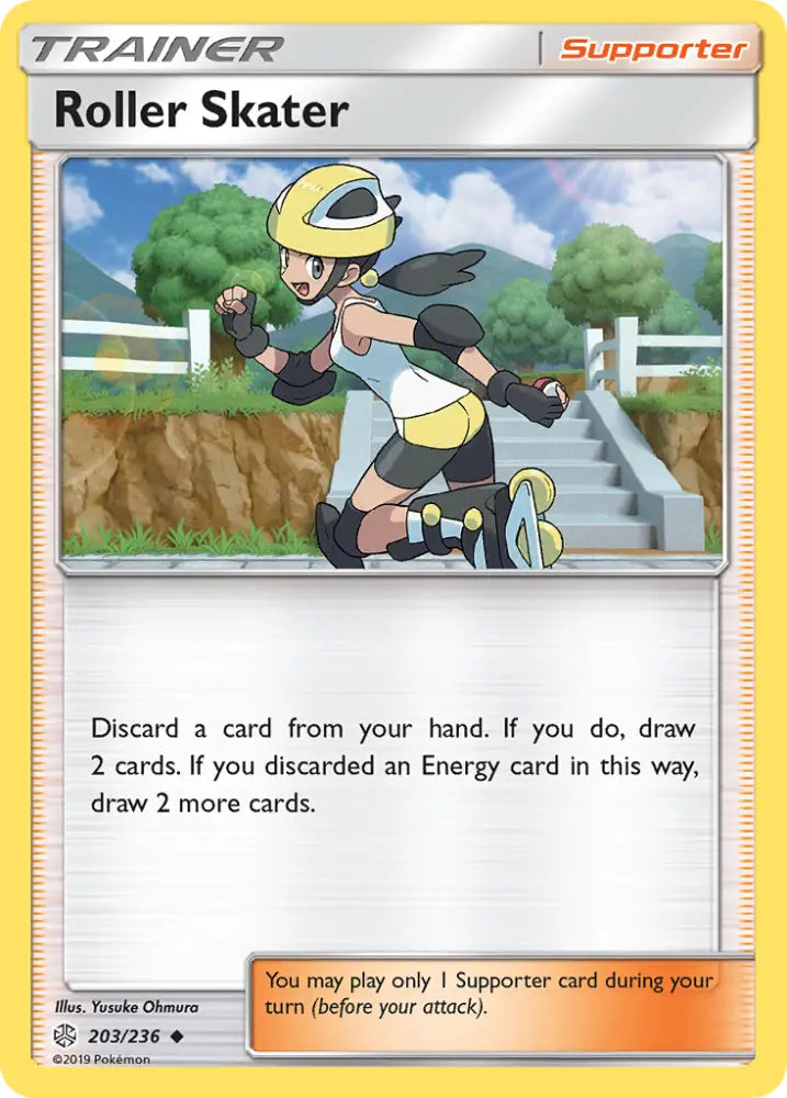 Roller Skater (203/236) [Sun & Moon: Cosmic Eclipse] - Pokemon Single