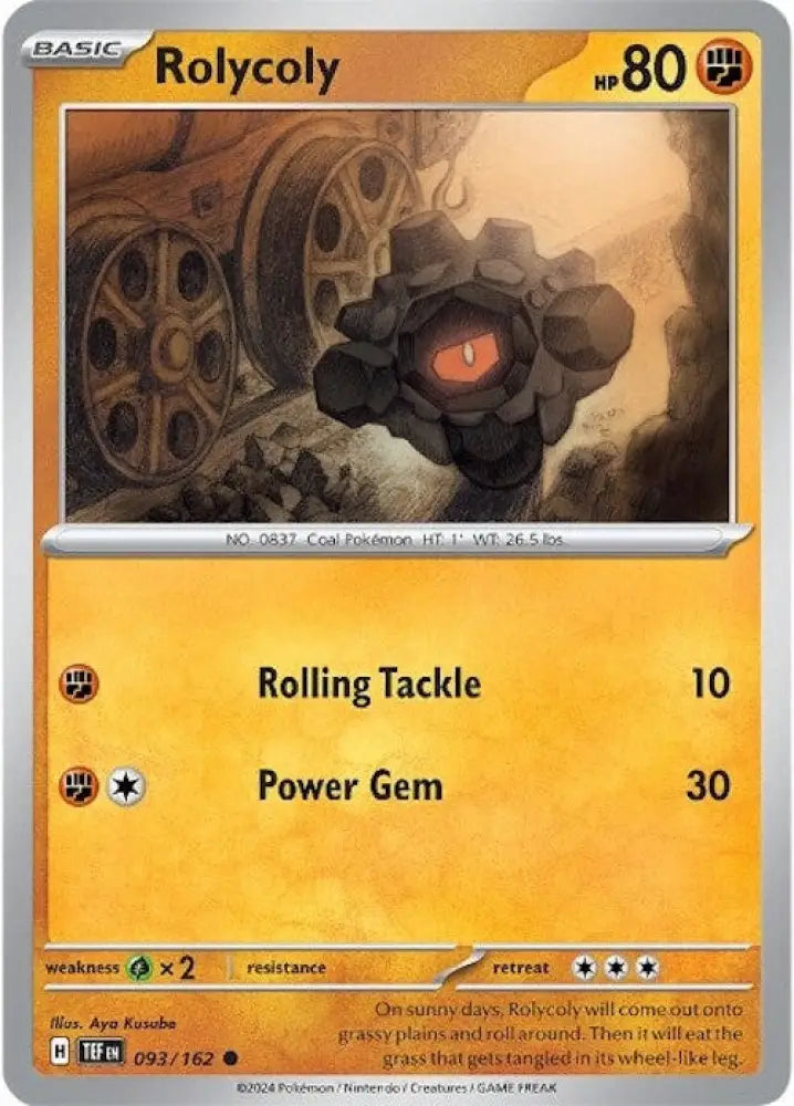 Rolycoly (093/162) [Scarlet & Violet: Temporal Forces] - Pokemon Single