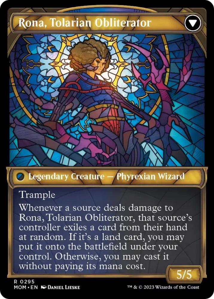 Rona Herald of Invasion // Rona Tolarian Obliterator (Showcase Planar Booster Fun) [March of the Machine] - MTG Single