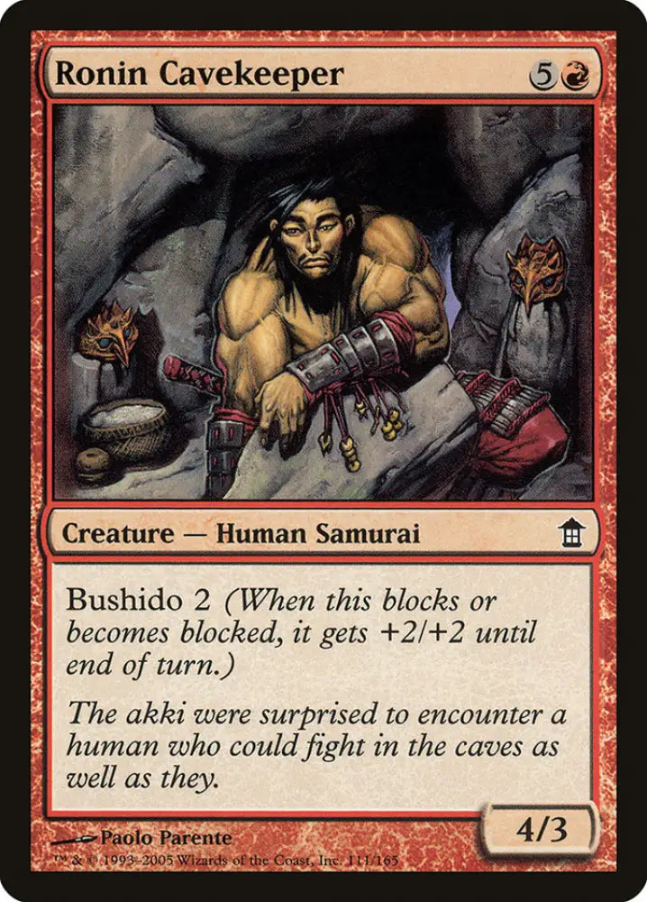 Ronin Cavekeeper [Saviors of Kamigawa] - MTG Single