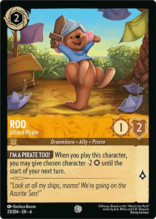 Roo - Littlest Pirate (23/204) [Azurite Sea] - Lorcana Single