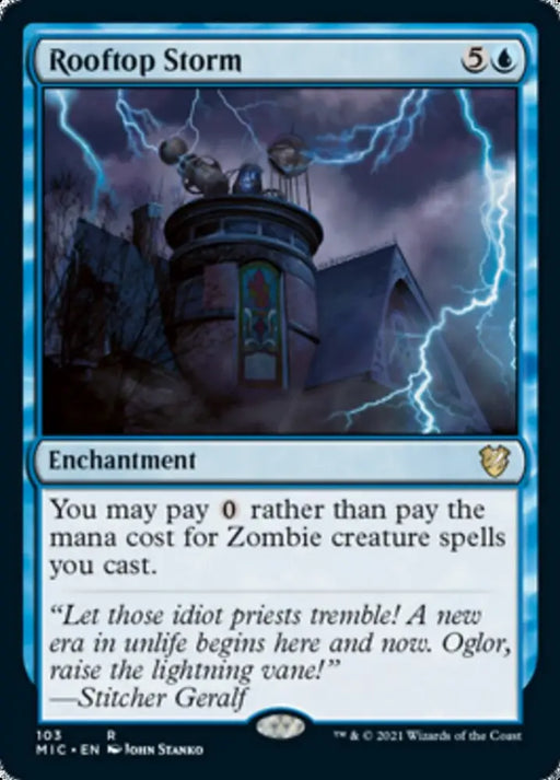 Rooftop Storm [Innistrad: Midnight Hunt Commander] - MTG Single