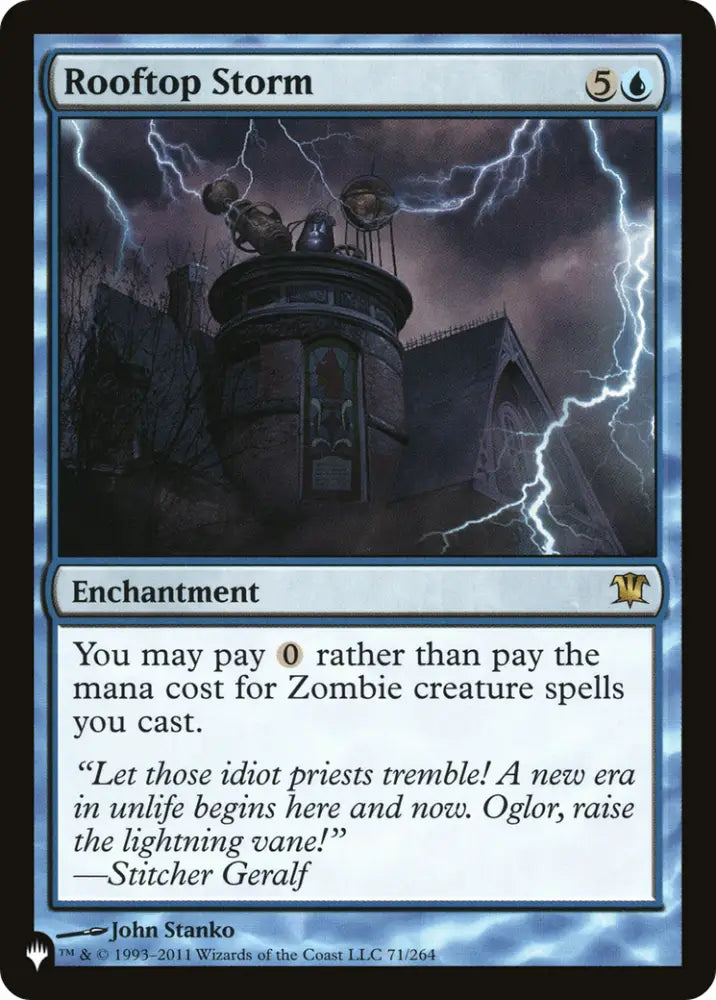 Rooftop Storm [The List] - MTG Single