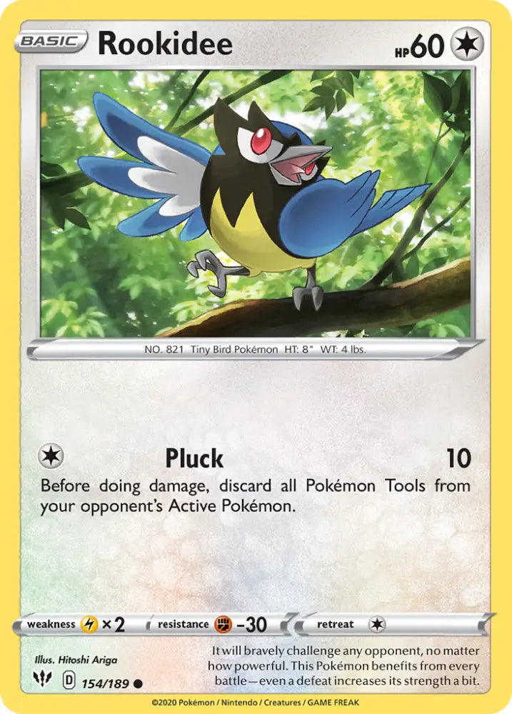 Rookidee (154/189) [Sword & Shield: Darkness Ablaze] - Pokemon Single