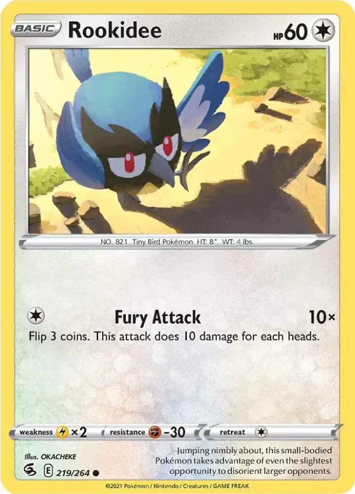 Rookidee (219/264) [Sword & Shield: Fusion Strike] - Pokemon Single