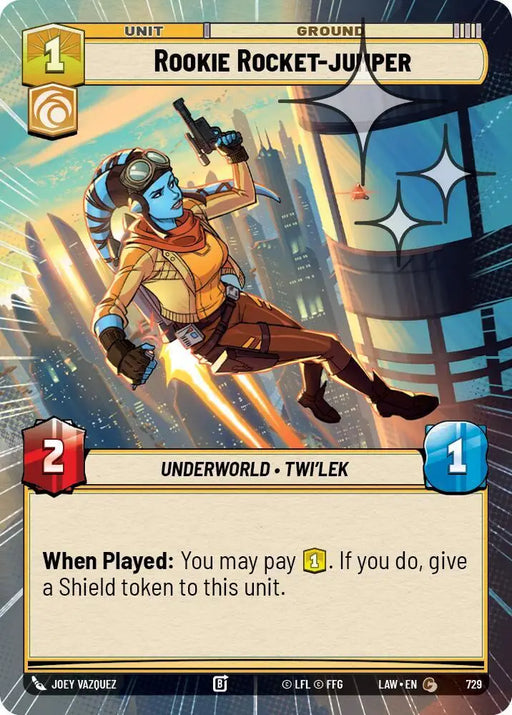 Rookie Rocket-jumper (Hyperspace Foil) (729) [A Lawless Time]