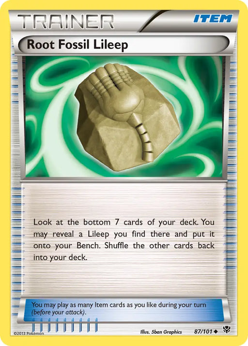 Root Fossil Lileep (87/101) [Black & White: Plasma Blast] - Pokemon Single