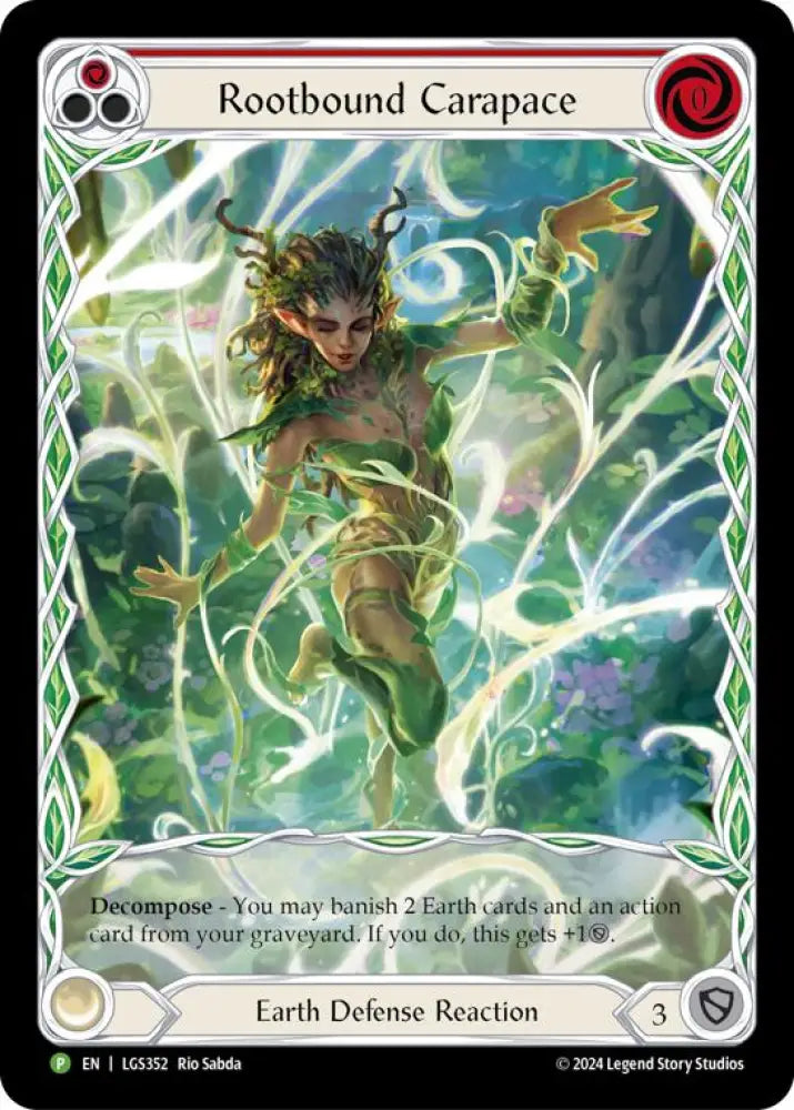 Rootbound Carapace (Red) (Extended Art) [LGS352] (Promo) Rainbow Foil - Flesh And Blood Single