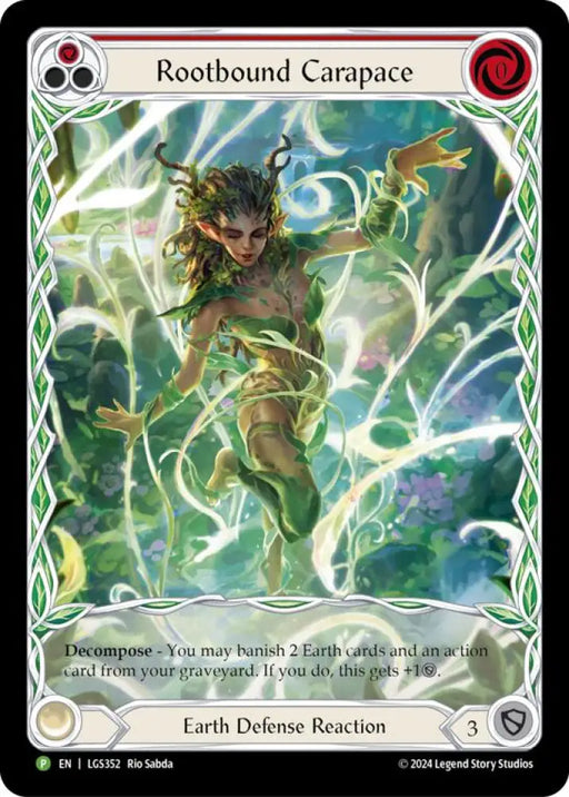 Rootbound Carapace (Red) (Extended Art) [LGS352] (Promo) Rainbow Foil - Flesh And Blood Single