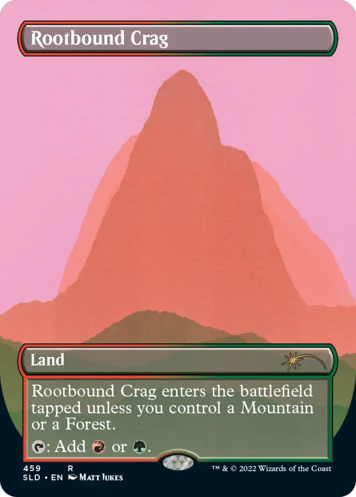 Rootbound Crag (Borderless) [Secret Lair Drop Series] - MTG Single