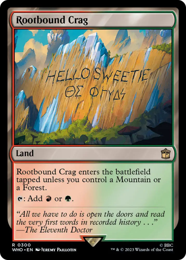 Rootbound Crag [Doctor Who] - MTG Single
