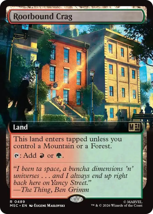 Rootbound Crag (Extended Art) (489) [Marvel Super Heroes Commander]
