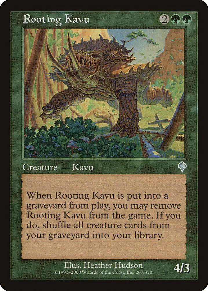 Rooting Kavu [Invasion] - MTG Single