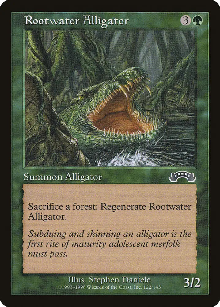Rootwater Alligator [Exodus] - MTG Single
