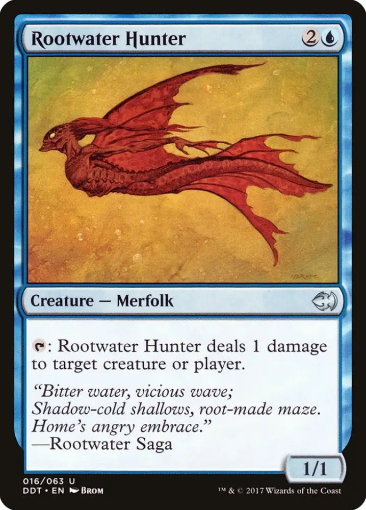 Rootwater Hunter [Duel Decks: Merfolk vs. Goblins] - MTG Single