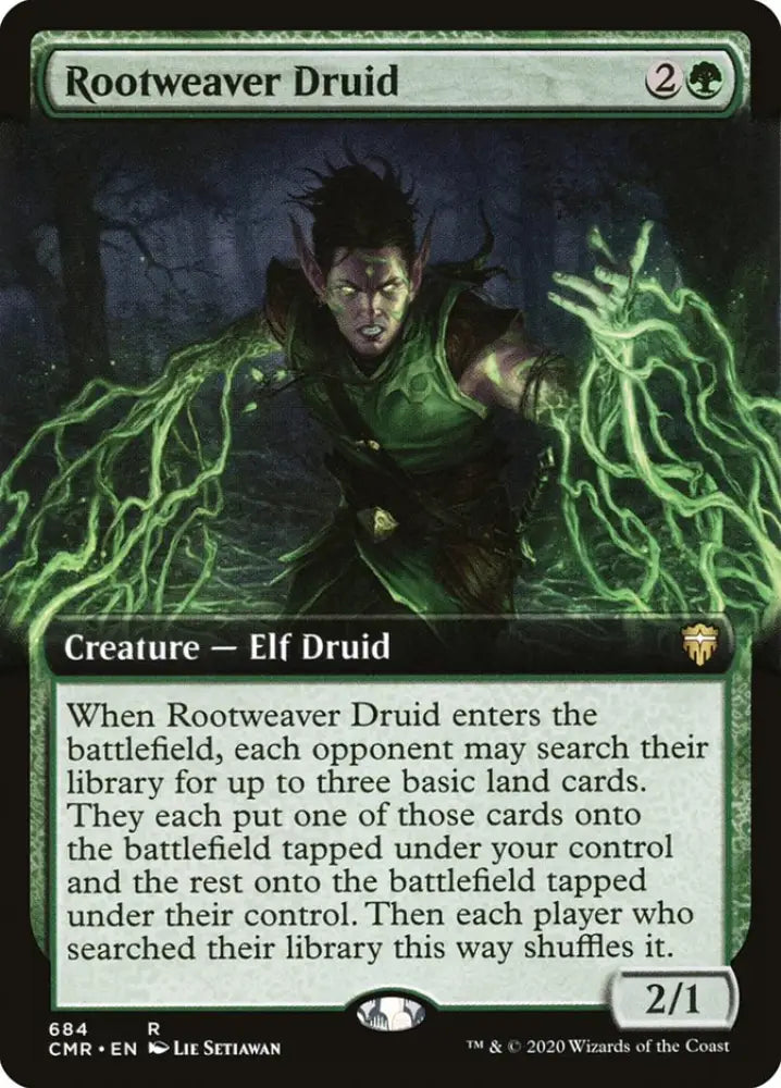 Rootweaver Druid (Extended Art) [Commander Legends] - MTG Single