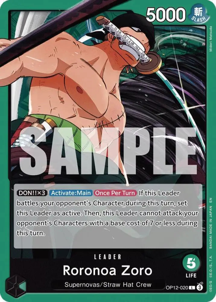 Roronoa Zoro (020) (OP12-020) [Legacy of the Master]
