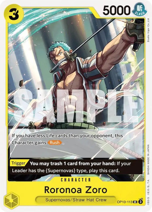 Roronoa Zoro (113) (OP10-113) [Royal Blood]
