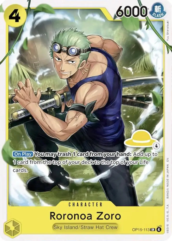 Roronoa Zoro (Luffy Deck) (OP15-113) [Set Sail Deck Set]