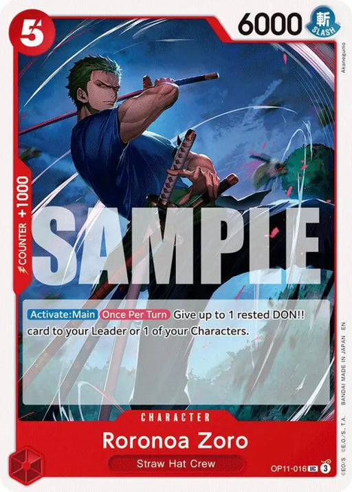Roronoa Zoro (OP11-016) [A Fist of Divine Speed]