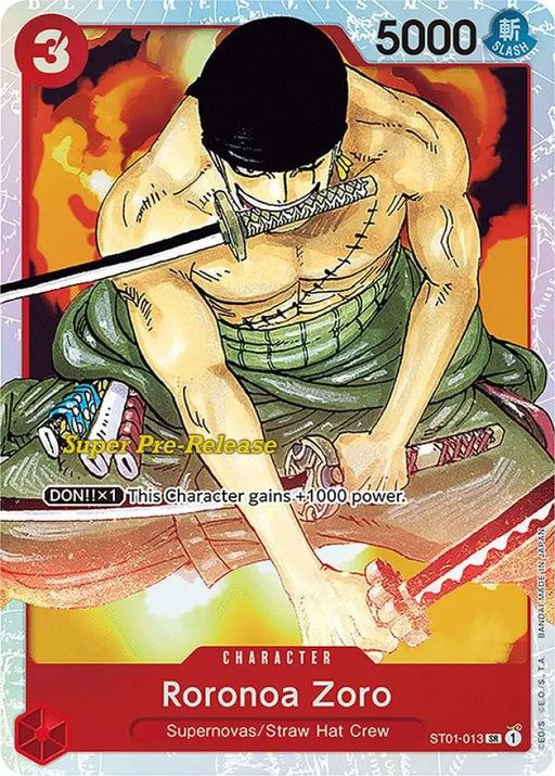 Roronoa Zoro (ST01-013) [Super Pre-Release Starter Deck 1: Straw Hat Crew]
