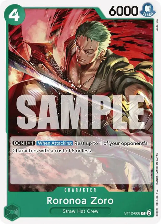 Roronoa Zoro (ST12-008) [Starter Deck 12: Zoro and Sanji]