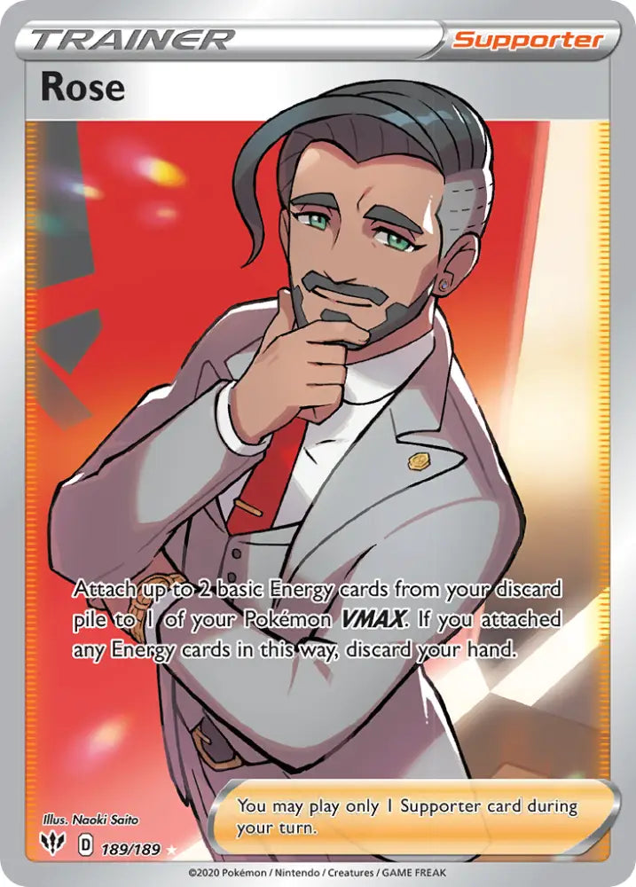 Rose (189/189) [Sword & Shield: Darkness Ablaze] - Pokemon Single