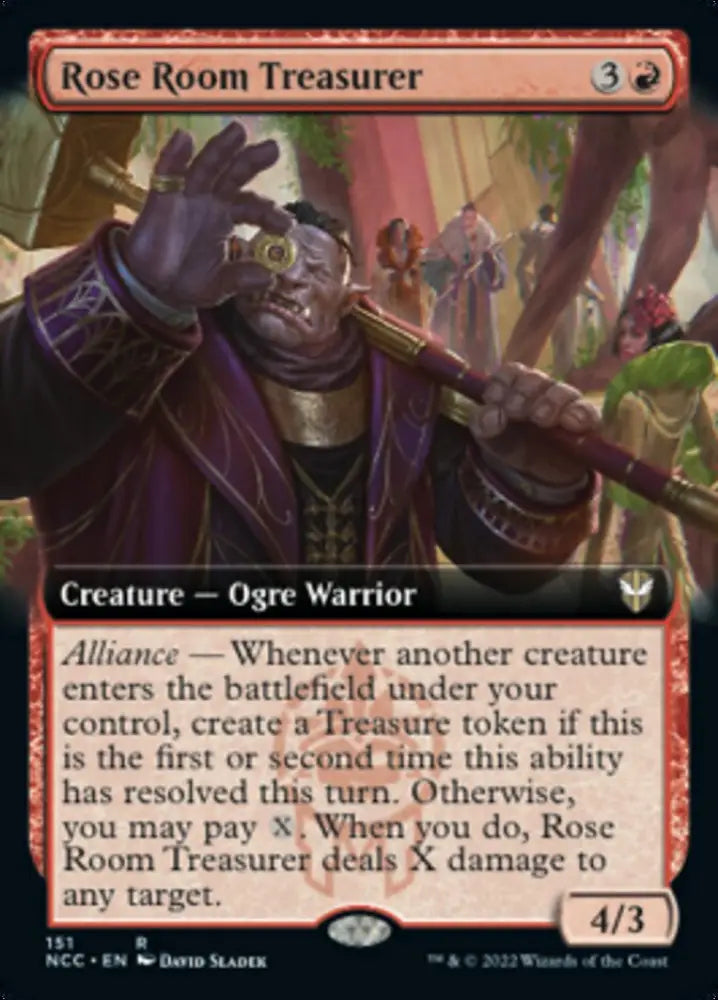 Rose Room Treasurer (Extended Art) [Streets of New Capenna Commander] - MTG Single