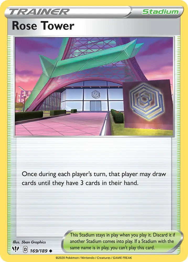 Rose Tower (169/189) [Sword & Shield: Darkness Ablaze] - Pokemon Single